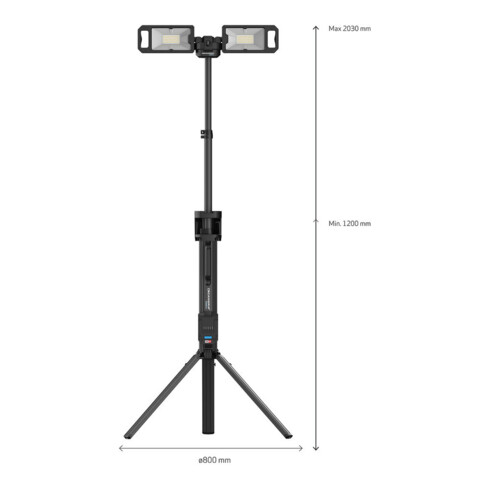 LED-Strahler TOWER 5 CONNECT 45 W 2500-5000 lm IP30 SCANGRIP