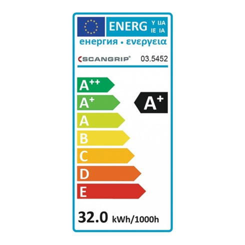 LED-Strahler VEGA 32W 2600 lm 5m H05RN-F 2x1 mm² IP54 SCANGRIP