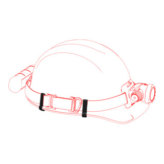 Ledlenser Support de casque 502313 plastique 15 x 10 x 42 mm
