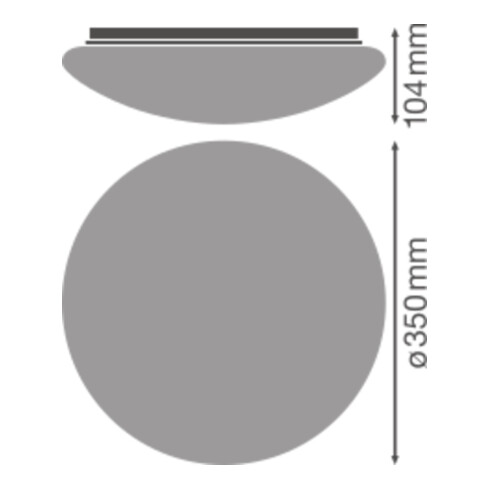 LEDVANCE Abdeckung SF CIRCULAR350 COVER