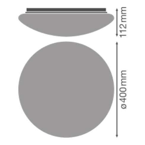 LEDVANCE Abdeckung SF CIRCULAR400 COVER