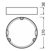 LEDVANCE Anbaurahmen DL SLIMFRAME DN155WT-5
