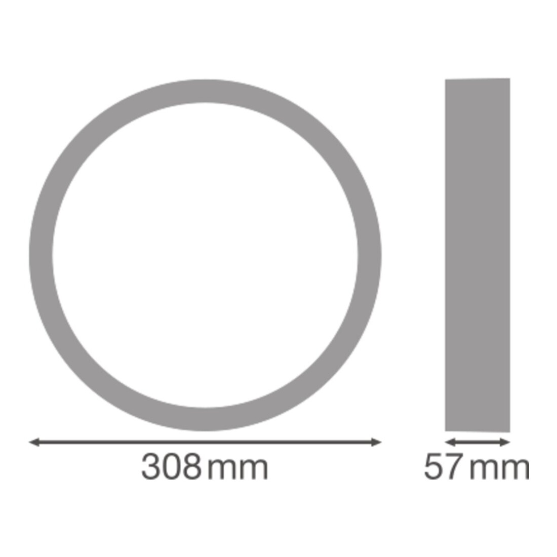LEDVANCE Anneau de recouvrement SF BLKH RING 300 WT