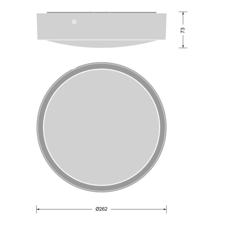 Ledvance Applique et plafonnier LED ML MC avec capteur blanc