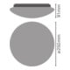 LEDVANCE Applique/plafonnier LED 3000K SFCIRC.250 13W