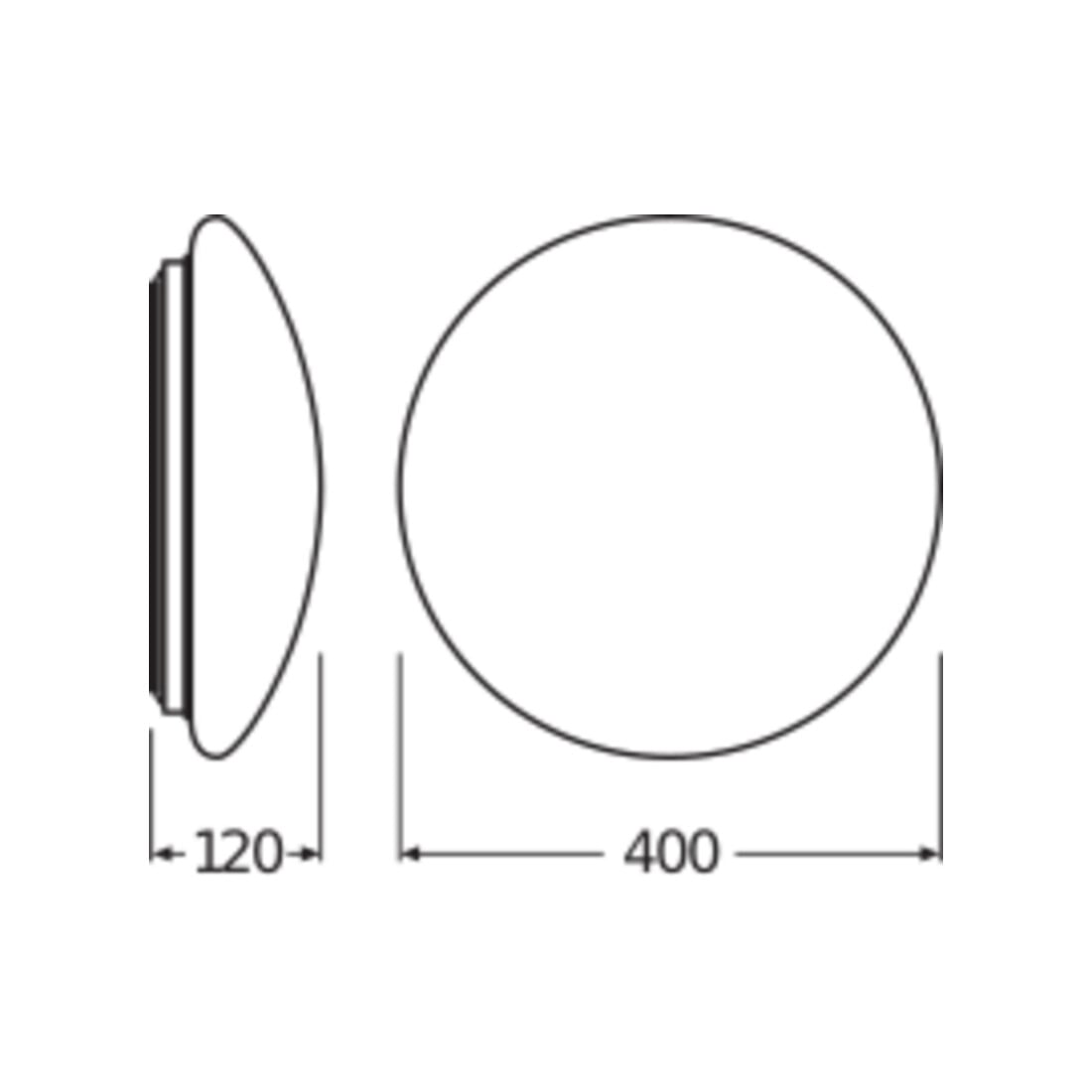 LEDVANCE Applique/plafonnier LED 4000K avec capteur SFCIRC.400SEN24W4000