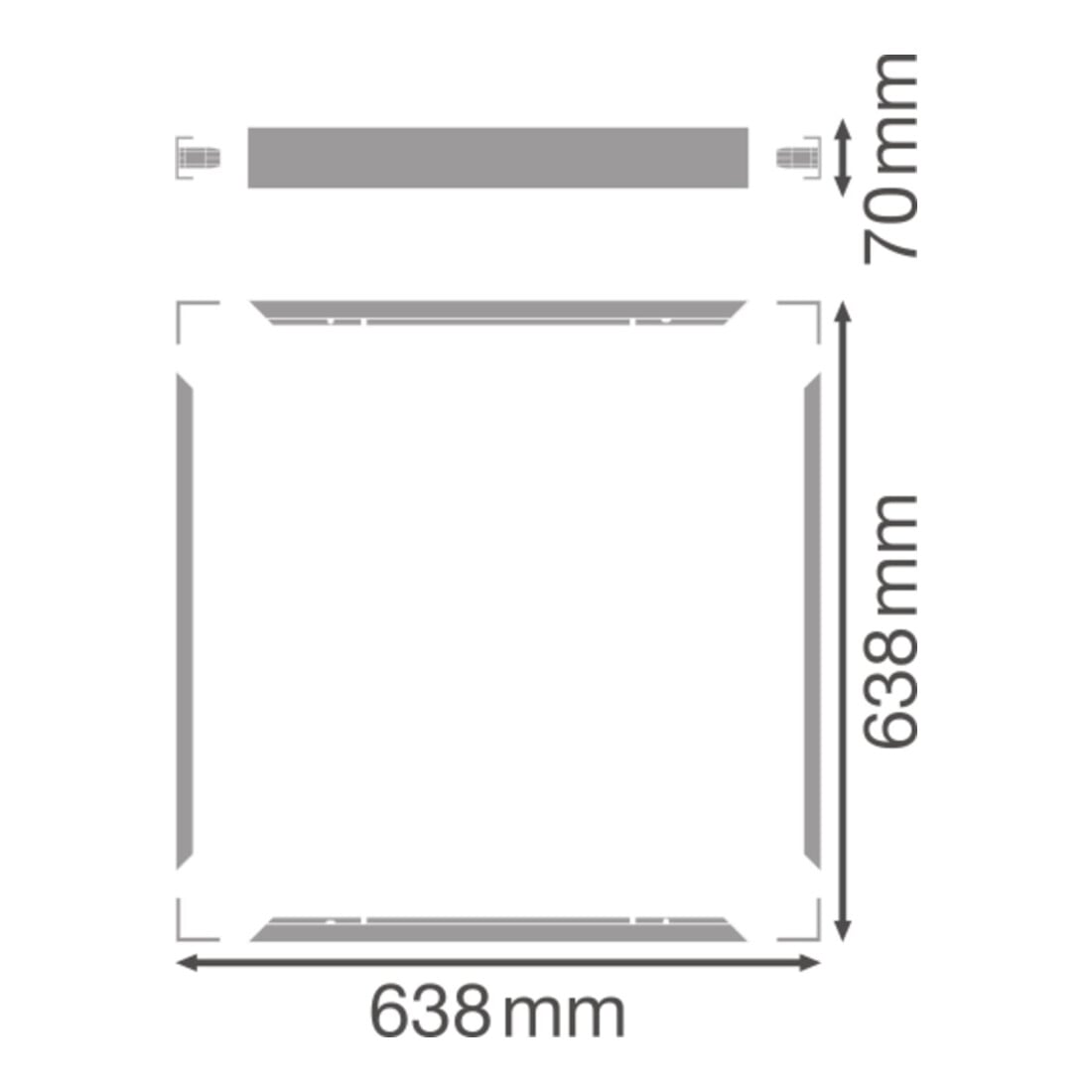 LEDVANCE Aufbaurahmen M625 PL625SUR.MOUNTH70VAL