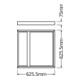 LEDVANCE Aufbaurahmen M625 PL625SUR.MOUNTKITH75