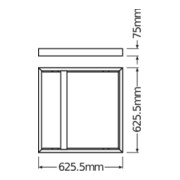 LEDVANCE Aufbaurahmen M625 PL625SUR.MOUNTKITH75-5