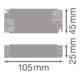 Ledvance Ballast LED DRDALI30 700mA DALI dimmable