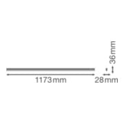 LEDVANCE Bande lumineuse LED avec interrupteur 3000K LNCOMPSWITC120014W3K-5