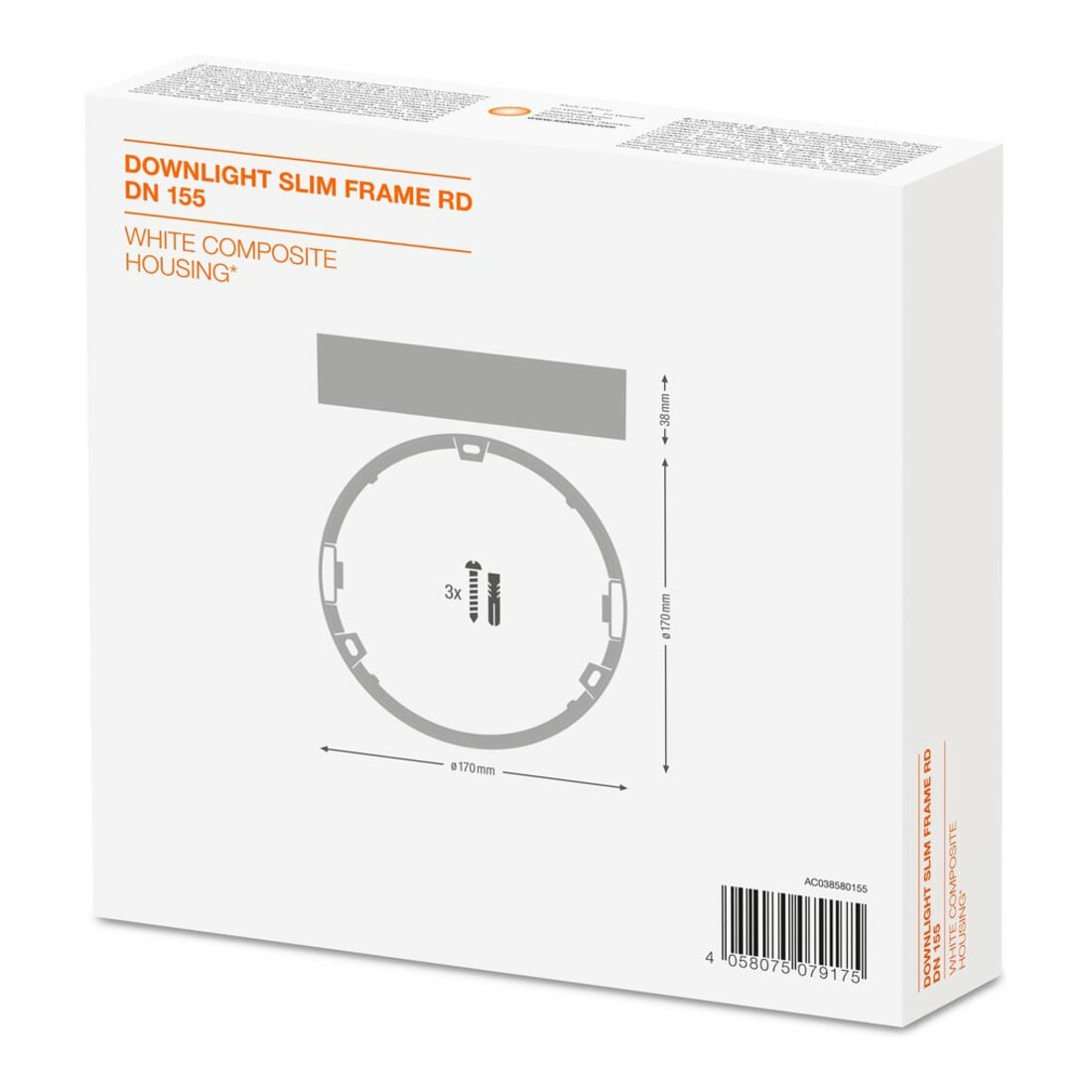 LEDVANCE Cadre de montage DL SLIMFRAME DN155WT