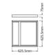 LEDVANCE Cadre de montage M625 PL625SUR.MOUNTKITH75