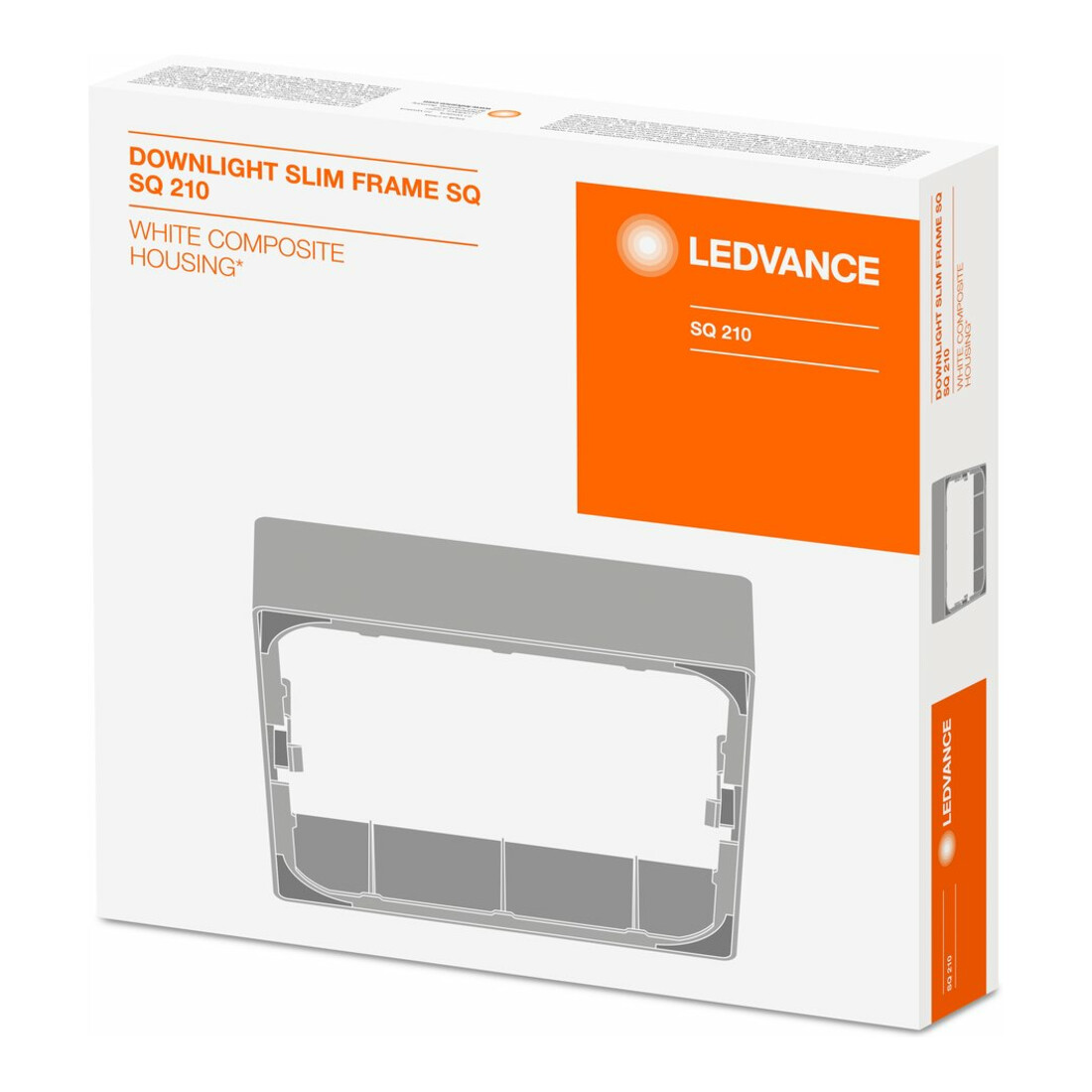 LEDVANCE Cadre d'encastrement DL SLIMFRAME SQ210WT