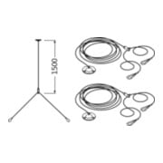 LEDVANCE Kit de suspension par câble PL SUSPENSION KIT-4