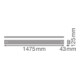 LEDVANCE LED-Anbauleuchte 940 1500mm schwarz