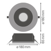 LEDVANCE LED-Downlight 3000K UGR19 DLUGRDN155PFM14W830-4
