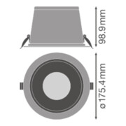 LEDVANCE LED-Downlight HCL Zigbee, 2700-6500K BIOHCLDLDN150ZB20WTW-3