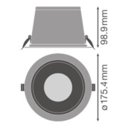 LEDVANCE LED-Downlight HCL Zigbee, 2700-6500K BIOHCLDLDN150ZB20WTW-4