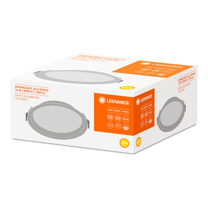 LEDVANCE LED Downlight IP44 3000K DLALU DN15014W3000K