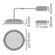 LEDVANCE LED Downlight IP44 3000K DLALU DN20025W3000K-5