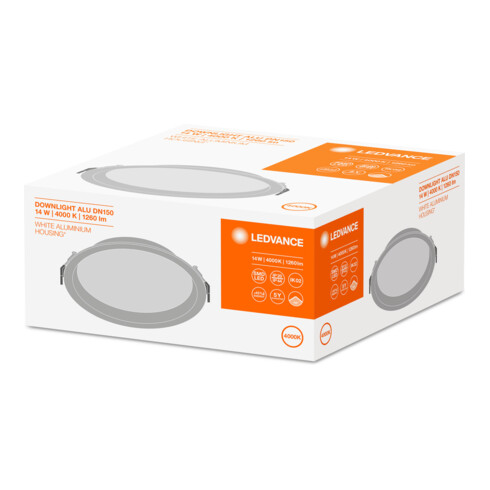 LEDVANCE LED Downlight IP44 4000K DLALU DN15014W4000K