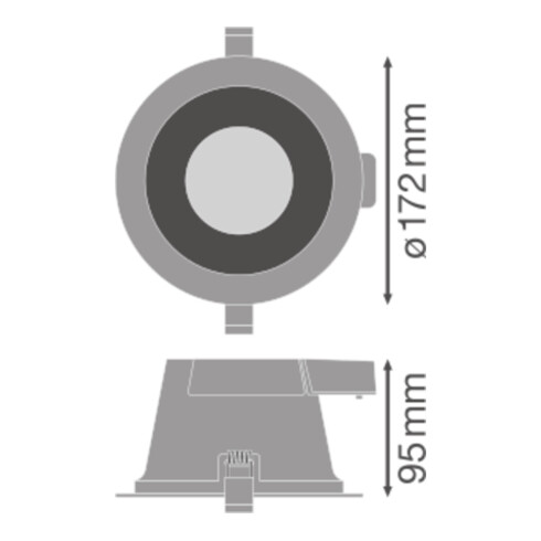 LEDVANCE LED-Downlight IP54 3000/4000/5700K DLC.DN15518 3CCTIP54