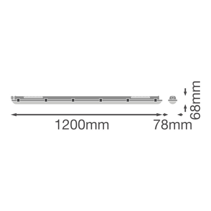 Ledvance LED-Feuchtraumleuchte MC ML DPFIT1,2V31ML8405065