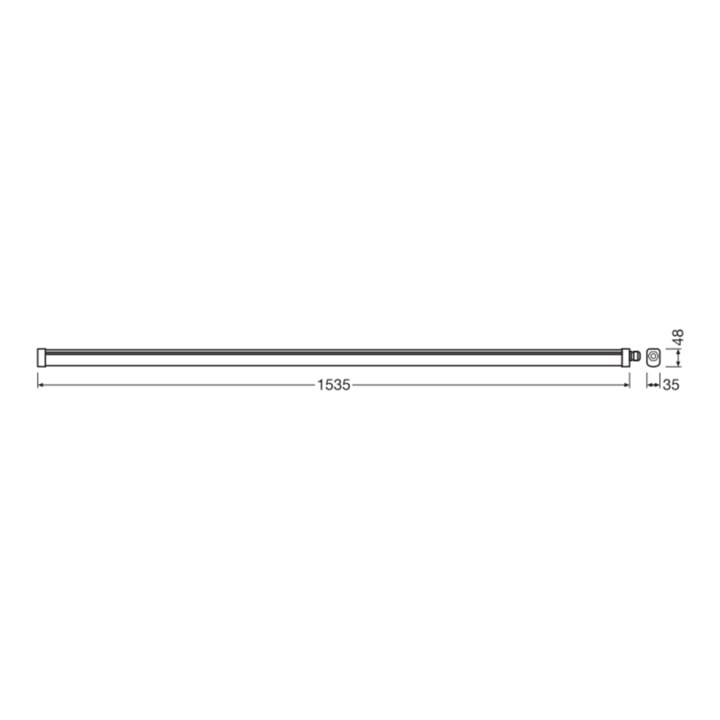 Ledvance LED-Feuchtraumleuchte ML DPSLIM1500V39WML865
