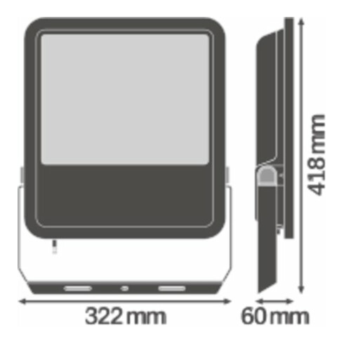 LEDVANCE LED-Fluter 3000K FLPFM165W3000KSYM100