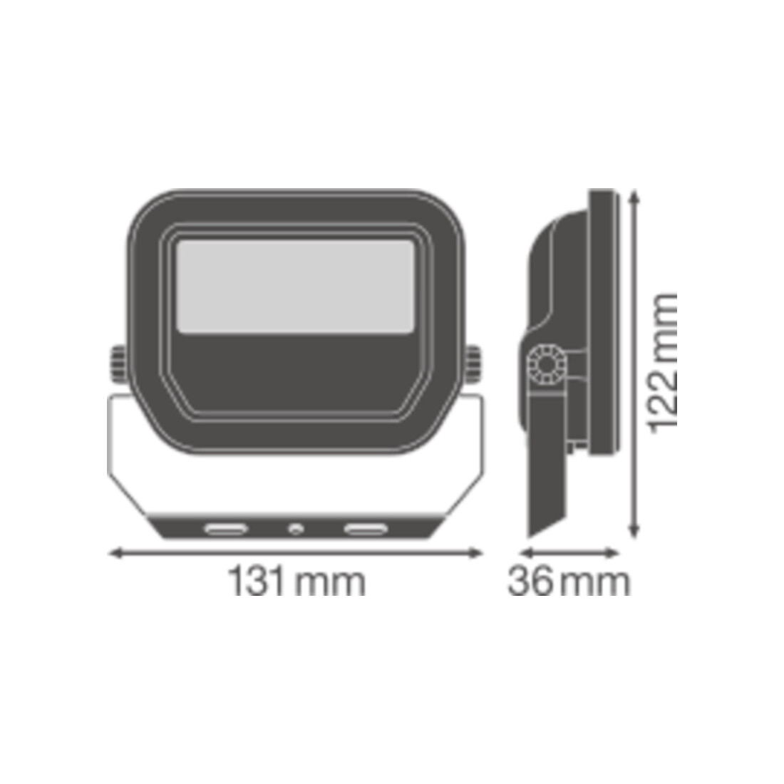 LEDVANCE LED-Fluter 3000K ws FLPFM10W3000KSYM100W