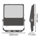 LEDVANCE LED-Fluter 4000K FLPFM1504000ASY55110-5