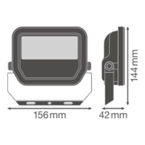 LEDVANCE LED-Fluter 4000K sw FLPFM20W4000KSYM100B
