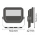 LEDVANCE LED-Fluter 6500K sw FLPFM20W6500KSYM100B-5