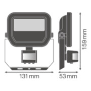 LEDVANCE LED-Fluter mit BWM 3000K schwarz FL PFM 10W3000K S BK-4