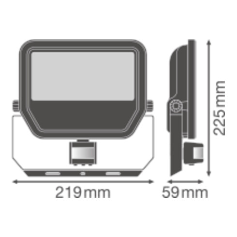 LEDVANCE LED-Fluter mit BWM 3000K weiß FL PFM 50W3000K S WT