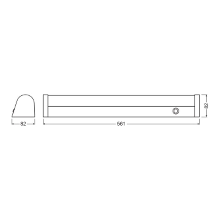 Ledvance LED-Lampe 60 cm 840 avec capteur LN MR