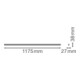 LEDVANCE LED-Lichtleiste 3000K LNCOMPBat120020W3K