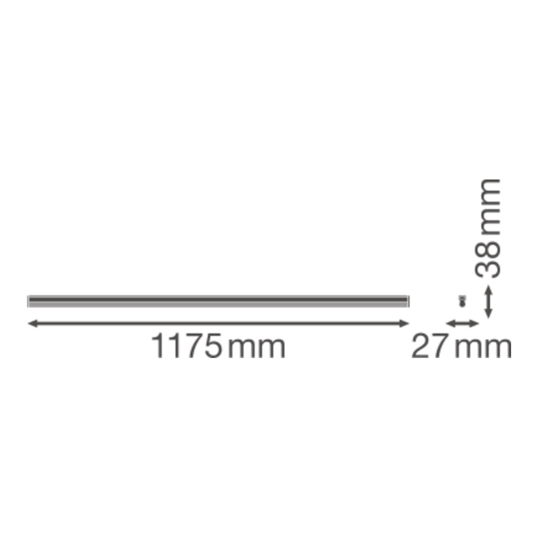 LEDVANCE LED-Lichtleiste 3000K LNCOMPBat120020W3K