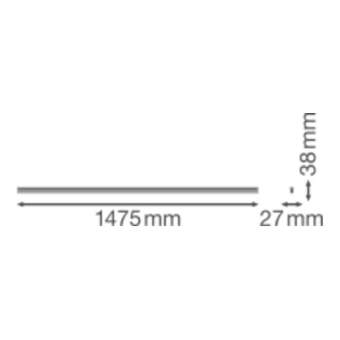 LEDVANCE LED-Lichtleiste 3000K LNCOMPBat150025W3K