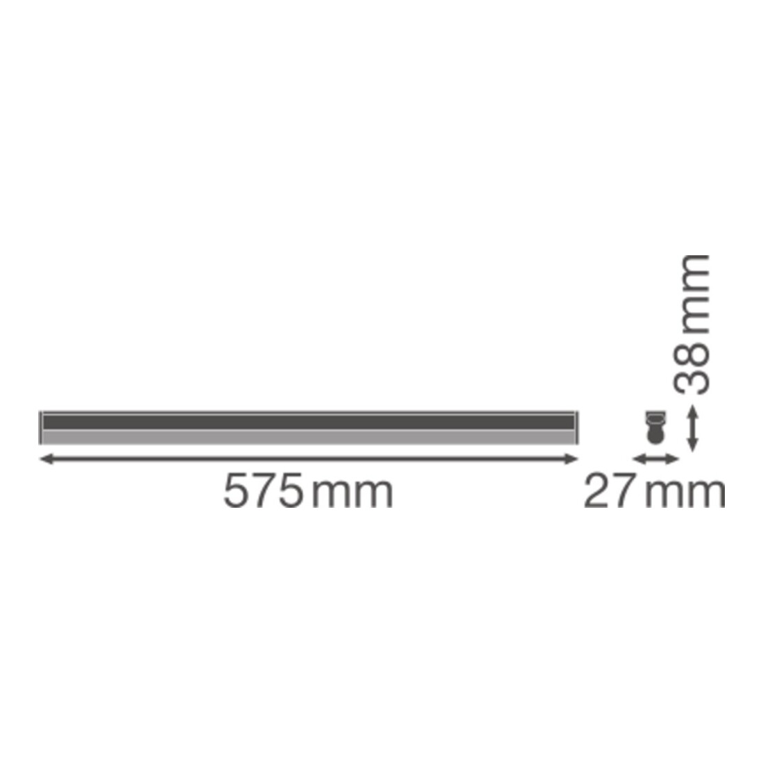 LEDVANCE LED-Lichtleiste 3000K LNCOMPBat60010W3000K