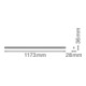 LEDVANCE LED-Lichtleiste m.Schalter 3000K LNCOMPSWITC120014W3K