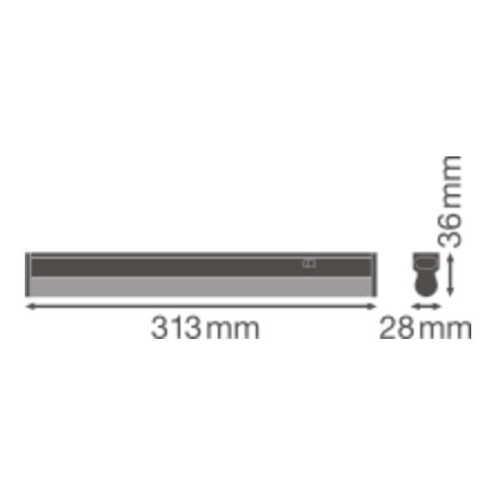 LEDVANCE LED-Lichtleiste m.Schalter 3000K LNCOMPSWITCH3004W 3K