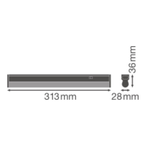 LEDVANCE LED-Lichtleiste m.Schalter 4000K LNCOMPSWITCH3004W 4K