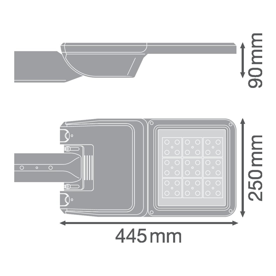 Ledvance LED-Mastleuchte 730, Z48-60 SLFL.SMP25W730RV25ST