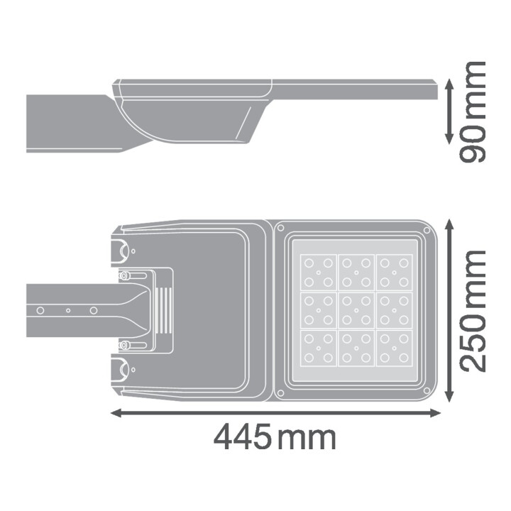 Ledvance LED-Mastleuchte 730, Z48-60 SLFL.SMP36W730RV25ST