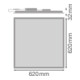 LEDVANCE LED-Panel M625 4000K UGR19 PLPFM62530/4000UGR19-4