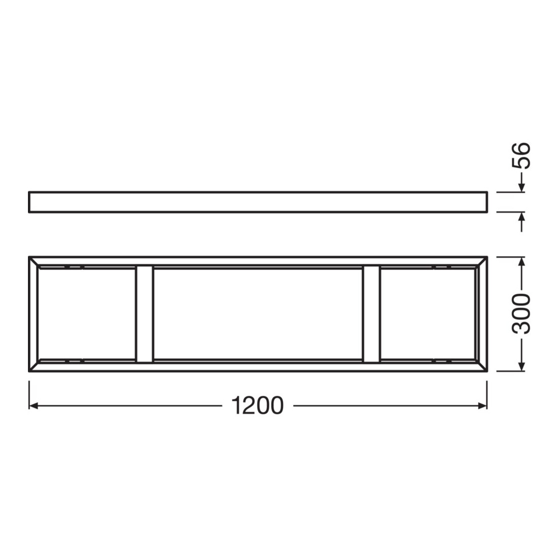 LEDVANCE LED-Panel Montagekit ws PANEL1200SURFACE MOU