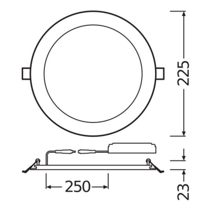 Ledvance LED-SLIM-Downlight 3000K DLSLI DN205-22-3000K