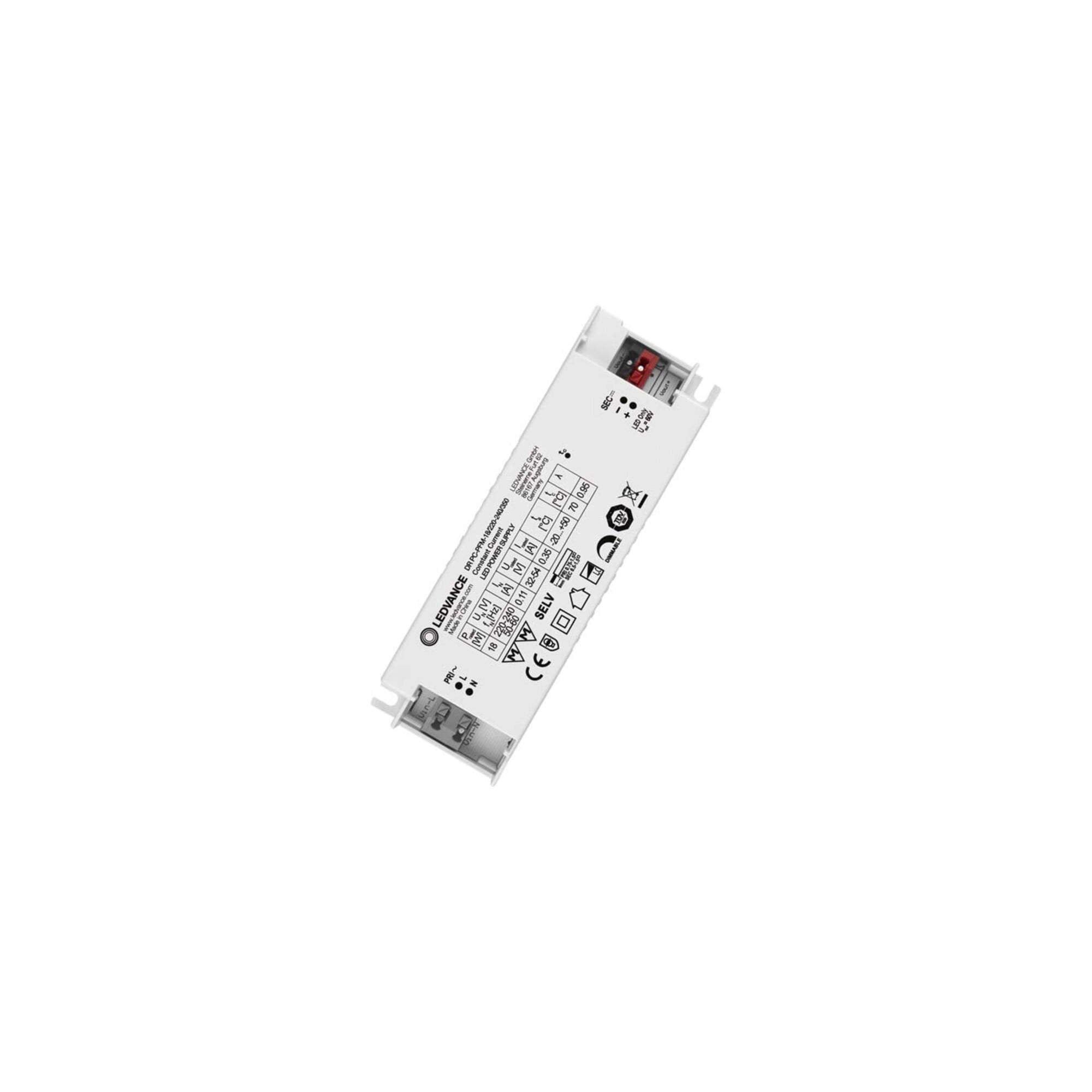 LEDVANCE LED-Treiber 350 mA, 18 W, IP20 DRPCPFM18/220240/350
